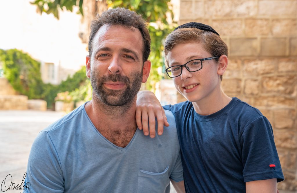 Meir Briskman and his son